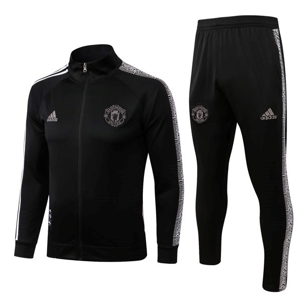 Trainingsanzug Manchester United 2023 Schwarz